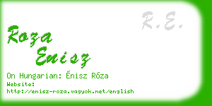 roza enisz business card